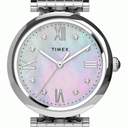 TIMEX Parisienne 28mm Stainless Steel Bracelet Watch TW2T78700