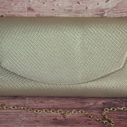 Dámska spoločenská kabelka (22x11x4 cm) - zlatá