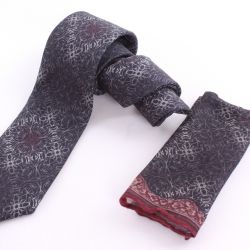 Pánska kašmírová kravata - vzorovaná VZOR 18
