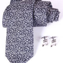 Pánska kravata + manžetové gombíky VZOR 2. (š. 7,5 cm)