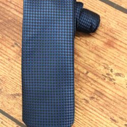 Pánska kravata - modrá vzorovaná 03 (6cm)