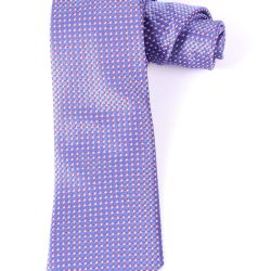Pánska kravata vzorovaná (š. 7 cm) - červeno-modrá