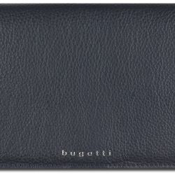 Dámska kožená peňaženka Bugatti 49610205 (19x2x11,2 cm) - tmavomodrá