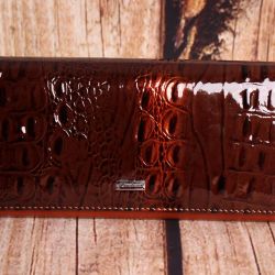 Dámska peňaženka (F2086-3) - hnedá (18,5x9cm)