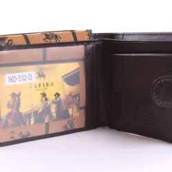 Pánska peňaženka - tmavohnedá (XH25-3152-25) (10x12 cm)