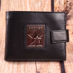 Pánska peňaženka CEFIRO (XH24-3152-1) - čierna (12x10cm)