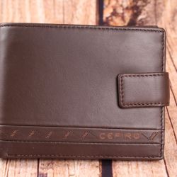Pánska peňaženka CEFIRO (XH37-3152-2A) - hnedá (12x9,5cm)