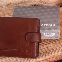 Pánska peňaženka CEFIRO-XH34-208-7 - hnedá (11x9,5cm)