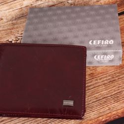 Pánska peňaženka CEFIRO-XH38-538A-19 - bordová (12,5x10cm)