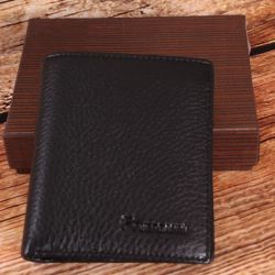 Pánska peňaženka na karty FUERDANNI-5565 - čierna (9x10,5cm)