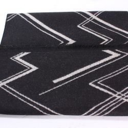 Pánsky šál (6077) - (30x185 cm) - béžovo-čierny