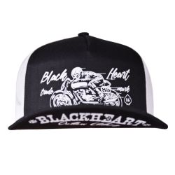 BLACK HEART Vintage Evil Trucker biela