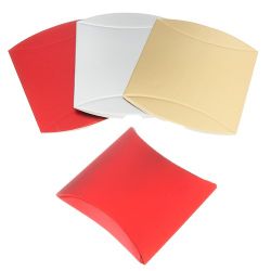 Darčeková krabička z papiera, lesklý povrch, rôzne farebné odtiene Z41.13/15 - Farba: Červená