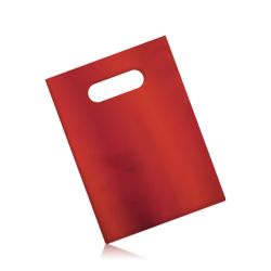 Matná darčeková taška z celofánu, tmavočervená farba GY58