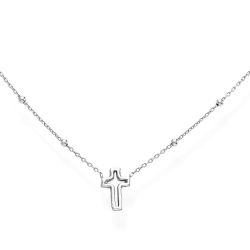 Amen Nadčasový strieborný náhrdelník s krížikmi Pray & Love CLCRB3