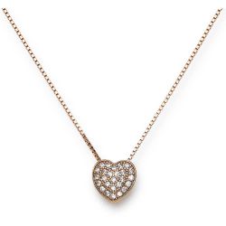 Amen Originálne pozlátený náhrdelník so zirkónmi Love CLPHR