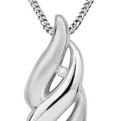 Art Diamond Strieborný náhrdelník s diamantmi DAGS814 / 50