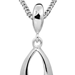 Art Diamond Strieborný náhrdelník s diamantom DAGS798 / 50