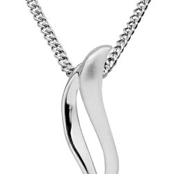 Art Diamond Strieborný náhrdelník s diamantom DAGS799 / 50