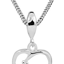 Art Diamond Strieborný náhrdelník s diamantom DAGS806 / 50 (retiazka, příívěsek)