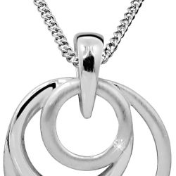 Art Diamond Strieborný náhrdelník s diamantom DAGS813 / 50 (retiazka, prívesok)