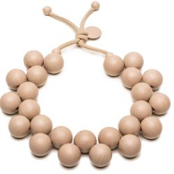 Ballsmania Originálne béžový náhrdelník Bioballs Beige C206-0002 BE