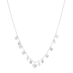 Liu.JO Oceľový náhrdelník so srdiečkami a hviezdičkami LJ1595
