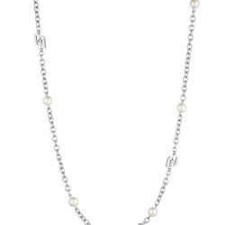 Liu.JO Pôvabný oceľový náhrdelník s perličkami Icona LJ1663