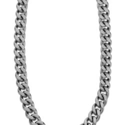 Lotus Style Elegantný oceľový náhrdelník pre mužov Men in Black LS2061-1 / 1