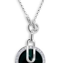 Modesi Originálne strieborný náhrdelník so zirkónmi JA51474CZ