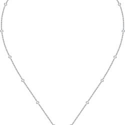 Morellato Romantický oceľový náhrdelník Srdce s kryštálmi Dolcevita SAUA03