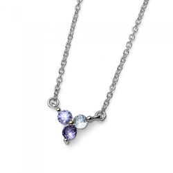 Oliver Weber Očarujúce náhrdelník s fialovými zirkónmi 12224 VIO