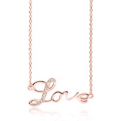 OLIVIE Strieborný náhrdelník LOVE ROSE 4935