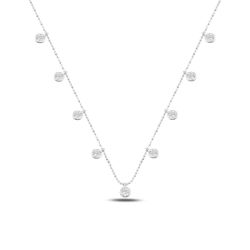 OLIVIE Strieborný náhrdelník so zirkónmi 4782