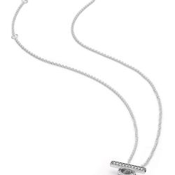 Pandora Strieborný náhrdelník Double Hoop T 399039C01-45
