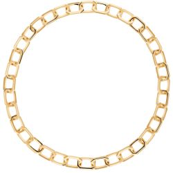 PDPAOLA Multifunkčný pozlátený náhrdelník LARGE SIGNATURE Gold CO01-381-U