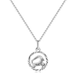 Šperky Eshop - Náhrdelník so znamením zverokruhu KOZOROŽEC, striebro 925 AA33.11