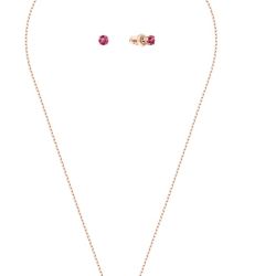 Swarovski Bronzová súprava šperkov s kryštálmi Sparkling Dance 5480494 (náušnice, náhrdelník)