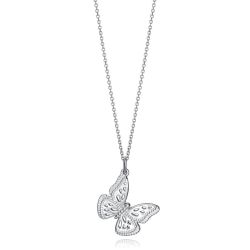 Viceroy Pôvabný strieborný náhrdelník motýľ 61071C000-00
