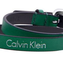 Calvin Klein Dvojitý zelený kožený náramok Adventure KJ5NGB79010 42 cm - M