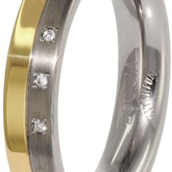 Boccia Titanium Snubný titánový prsteň s diamantmi 0129-04 54 mm