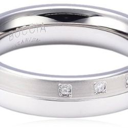 Boccia Titanium Titánový snubný prsteň s diamantmi 0129-03 54 mm
