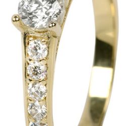 Brilio Dámsky prsteň s kryštálmi 229 001 00668 52 mm