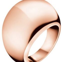 Calvin Klein Bronzový prsteň Ellipse KJ3QPR1001 55 mm