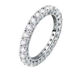 Morellato Trblietavý strieborný prsteň so zirkónmi scintilla SAQF161 54 mm
