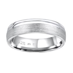 Silvego Snubný strieborný prsteň Amora pre mužov aj ženy QRALP130M 66 mm