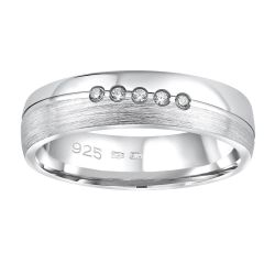 Silvego Snubný strieborný prsteň Presley pre ženy QRZLP012W 59 mm