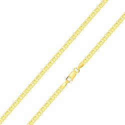Šperky Eshop - Retiazka v žltom zlate 585 - striedavo napájané zložené očká, 450 mm S3GG186.24