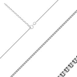Šperky Eshop - Strieborná retiazka 925 - husto prepojené hranaté očká, hrúbka 0,8 mm S34.01