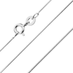 Šperky Eshop - Zaoblená retiazka s hadím dizajnom, striebro 925, šírka 0,8 mm, dĺžka 550 mm R10.08